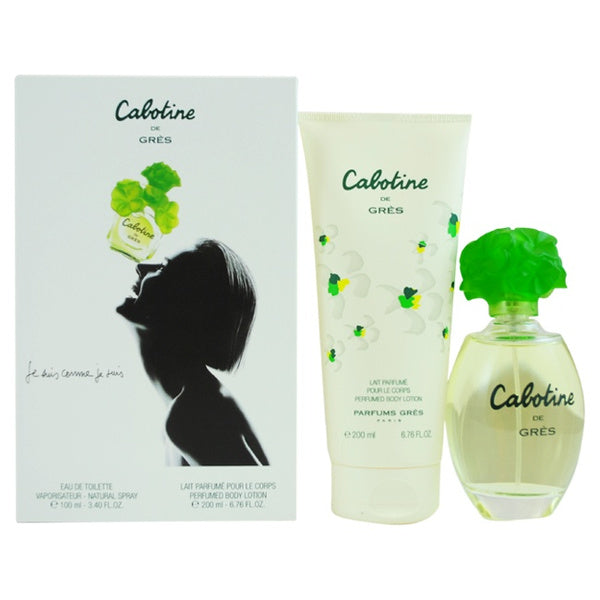 Cabotine by Parfums Gres for Women - 2 pc Gift Set 3.4oz EDT Spray, 6.76oz Body Lotion