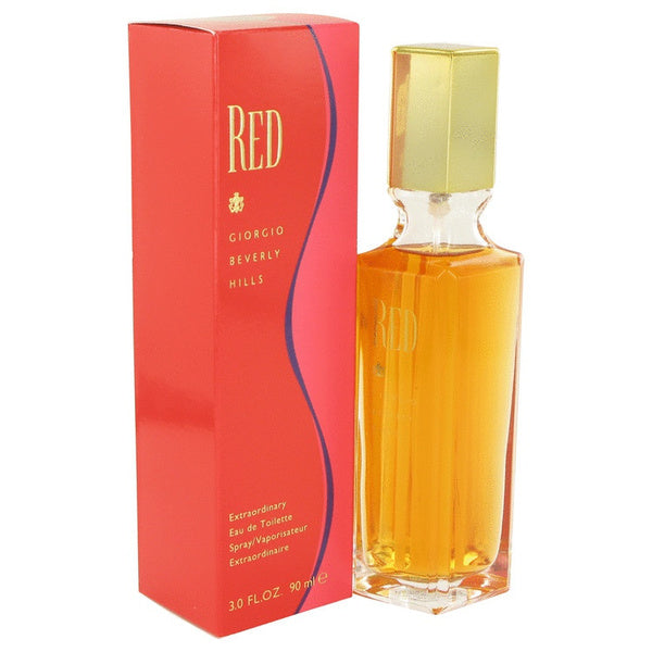 Red 3 Oz Eau De Toilette Spray For Women by Giorgio Beverly Hills