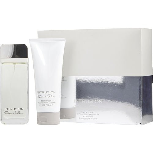 INTRUSION by Oscar de la Renta EAU DE PARFUM SPRAY 3.3 OZ & BODY LOTION 6.7 OZ for WOMEN ---(Package Of 3)