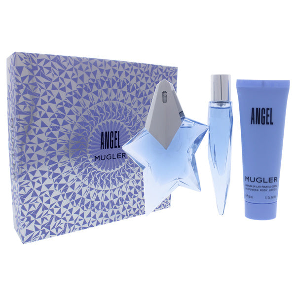 Angel by Thierry Mugler for Women - 3 Pc Gift Set 0.85oz EDP Spray, 0.33oz Purse Spray, 1.7oz Body Lotion