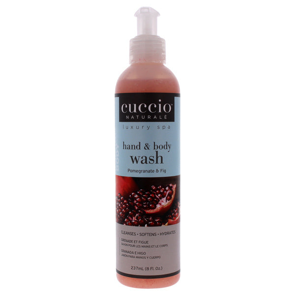 Cuccio Naturale HAND & BODY WASH - POMEGRANATE & FIG - 8 oz