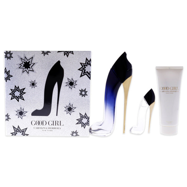 Good Girl by Carolina Herrera for Women - 3 Pc Gift Set 1.7oz EDP Spray, 0.24oz EDP Spray, 2.5oz Body Lotion