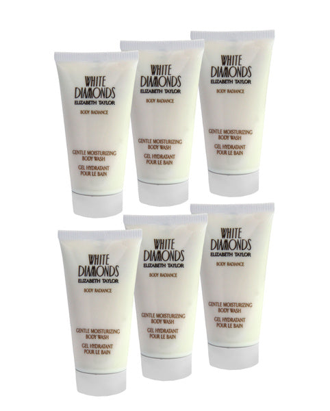White Diamond by Elizabeth Taylor for Women Combo:Body Wash 10.2 (6x 1.7oz)