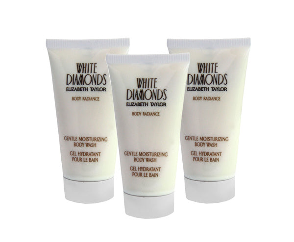 White Diamond by Elizabeth Taylor for Women Combo:Body Wash 5.1 (3x 1.7oz)