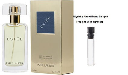 ESTEE by Estee Lauder SUPER EAU DE PARFUM SPRAY 1.7 OZ (NEW GOLD PACKAGING) for WOMEN And a Mystery Name brand sample vile