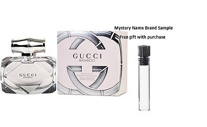 GUCCI BAMBOO by Gucci EAU DE PARFUM SPRAY 2.5 OZ for WOMEN And a Mystery Name brand sample vile